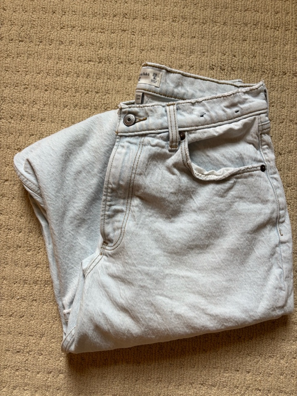 Abercrombie Curve Love Baggy Jeans